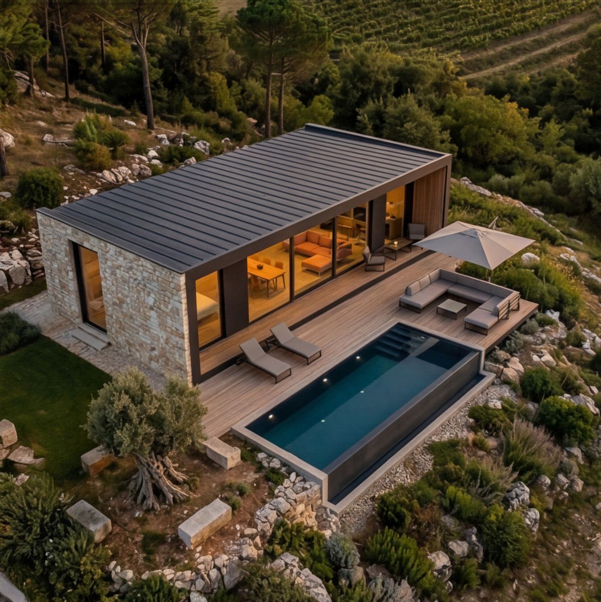 Casa Vivere Istria — Drohnenansicht